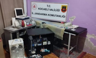 Jandarmadan kaçak muayenehaneye operasyon