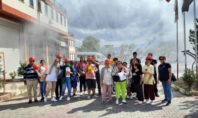 Özel çocuklardan Büyükşehir İtfaiyesine ziyaret