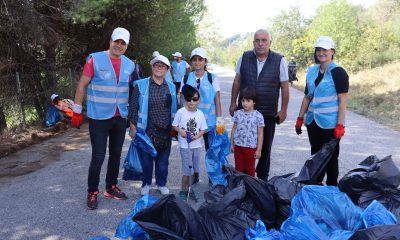 Minikler etkinlikte kilolarca atık topladı