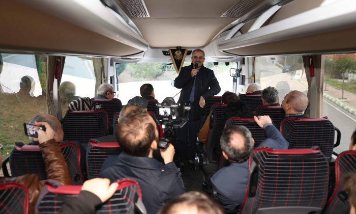 Başkan Bünyamin Çiftçi’den gazetecilerle proje gezisi