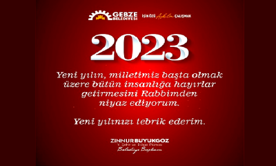 Gebze Belediyesi Yeni Yıl Kutlama İlanı