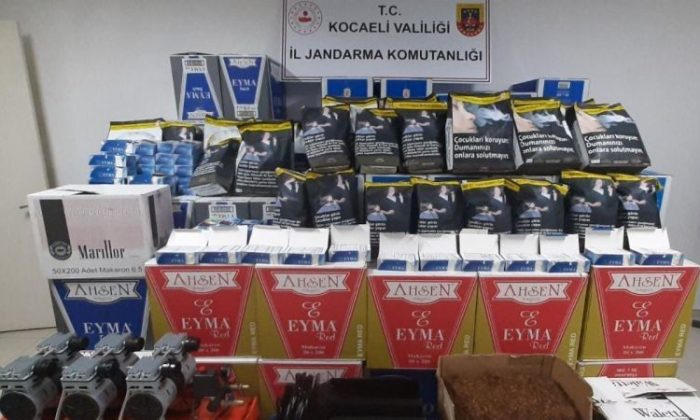 Dilovası’nda 500 bin TL kaçak sigara operasyonu