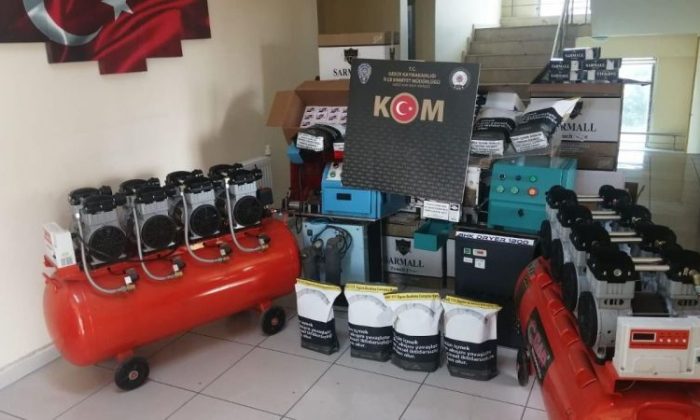 Gebze’de kaçak sigara imalathanesi