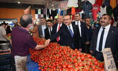Vali Yavuz, Perşembe Pazarı’nı gezdi!