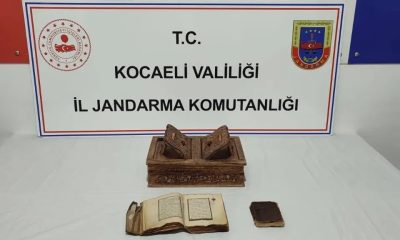 Gebze’de kaçakçılardan 14.yüzyıla ait Kuran yazması çıktı