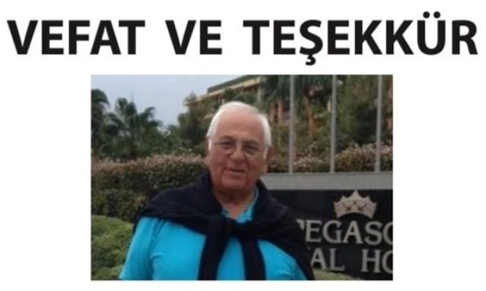 Vefat ve Teşekkür
