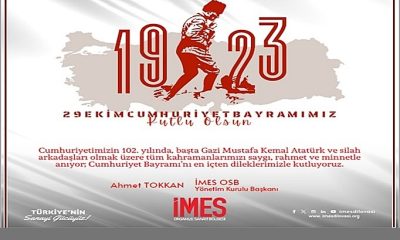 İMES OSB Cumhuriyet Bayramı Kutlama İlanı