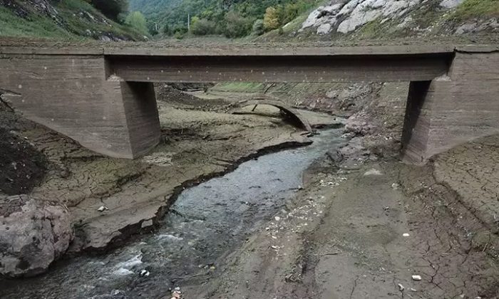 Yuvacık’ta su seviyesi yüzde 18’e geriledi