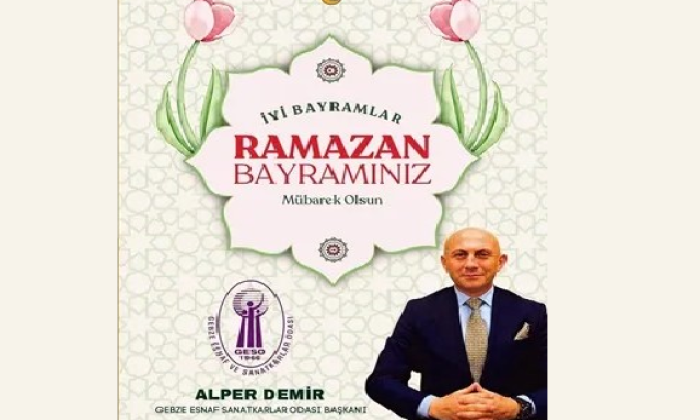 Gebze Esnaf ve Sanatkarlar Odası Bayram Kutlama İlanı