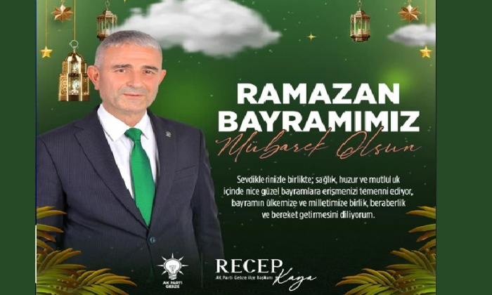AK Parti Gebze İlçe Başkanlığı Bayram Kutlama İlanı