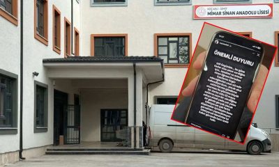 İzmit Mimar Sinan Lisesi öğrencisi şok paylaşım yaptı, gözaltına alındı!