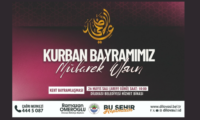 Dilovası Belediyesi Kurban Bayramı Kutlama İlanı