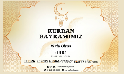 EFORA Şirketler Gurubu Kurban Bayramı Kutlama İlanı