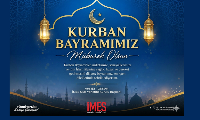 İMES OSB Kurban Bayramı Kutlama İlanı