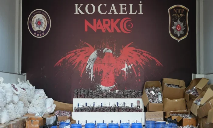 Kocaeli Emniyeti’nden dev uyuşturucu operasyonu