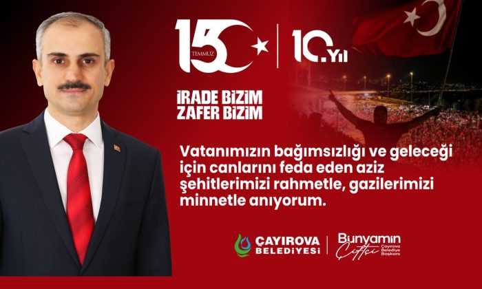 Çayırova Belediyesi 15 Temmuz Demokrasi ve Milli Birlik Günü İlanı