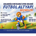 Çolakoğlu Metalurji Spor Kulübü Geleceğin Yıldızlarını Arıyor! Altyapı Seçmeleri Başlıyor
