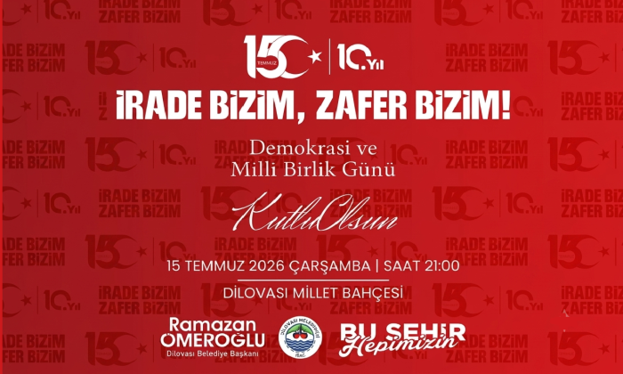Dilovası Belediyesi 15 Temmuz Demokrasi ve Milli Birlik İlanı