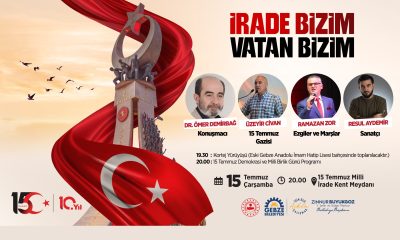 Gebze Belediyesi Demokrasi ve Milli Birlik Günü İlanı