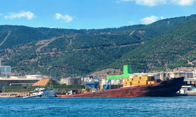 YILPORT Rota’ya Ait “Sefora” Gemisi Hereke Limanı’nda Batmak Üzere