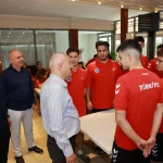 Büyükgöz, Dünya Şampiyonası öncesi milli sporculara moral verdi