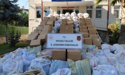 Gebze’de 5 ton kıyılmış tütün ele geçirildi