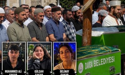 Üç Tabut Yan Yana… Biri 15’inci Yaşında, Biri Hukuk Fakültesi Hayaliyle Uğurlandı