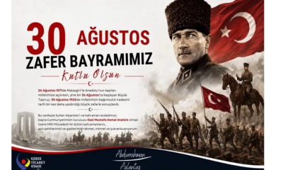 Gebze Ticaret Odası 30 Ağustos Zafer Bayramı Kutlama İlanı