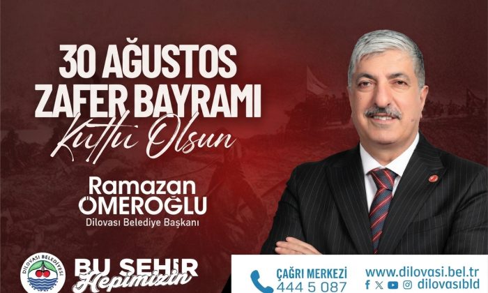 Dilovası Belediyesi 30 Ağustos Zafer Bayramı Kutlama İlanı