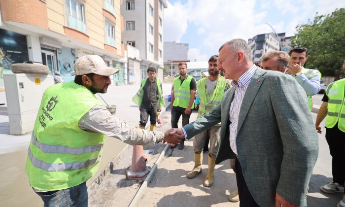 Büyükakın Çayırova’da çalışmaları yerinde inceledi