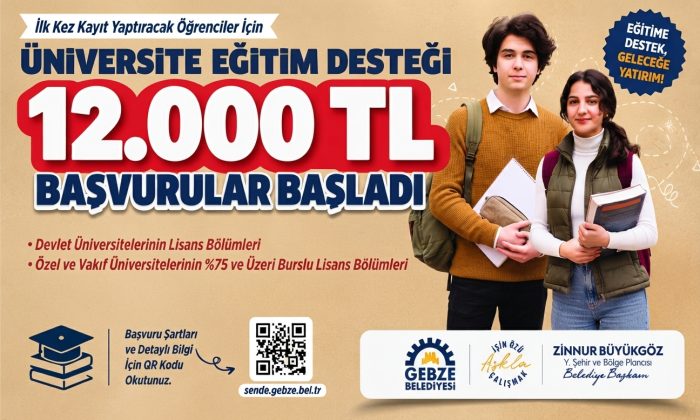 Gebze Belediyesi Eğitim Desteği İlanı