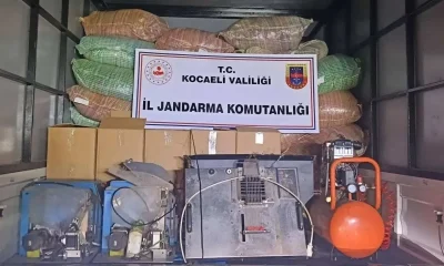 Darıca’da kaçak sigara imalathanesine baskın