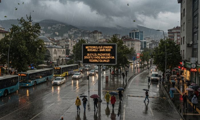 Kocaeli için sarı alarm: