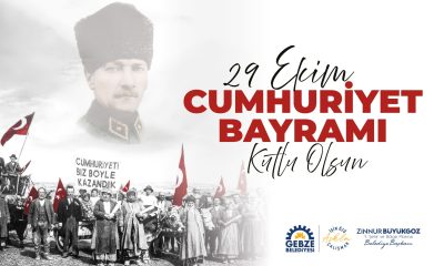 Gebze Belediyesi 29 Ekim Cumhuriyet Bayramı Kutlama İlanı