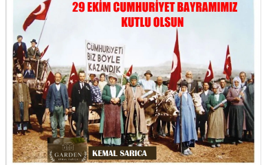Kemal Sarıca Garden 29 Ekim Cumhuriyet Bayramı Kutlama İlanı