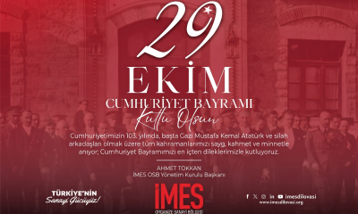 İMES OSB 29 Ekim Cumhuriyet Bayramı Kutama İlanı