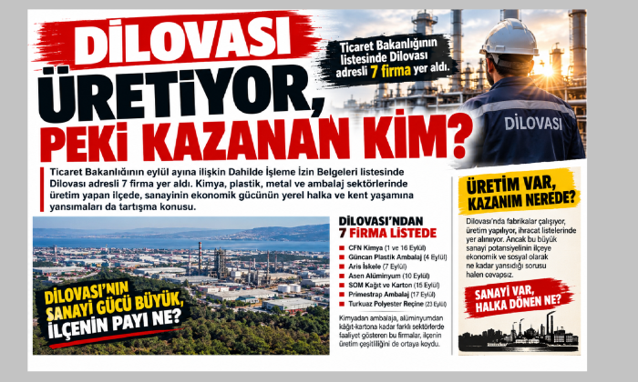 Dilovası’nın Sanayi Gücü Büyük, İlçeye Dönen Ne?